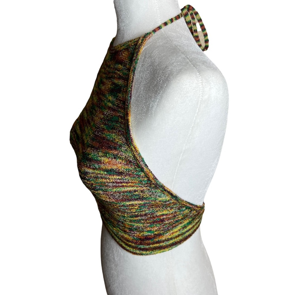 Kimchi Blue Urban Outfitters Rainbow Hue Knit Halter Top Backless Size Small - Picture 3 of 12